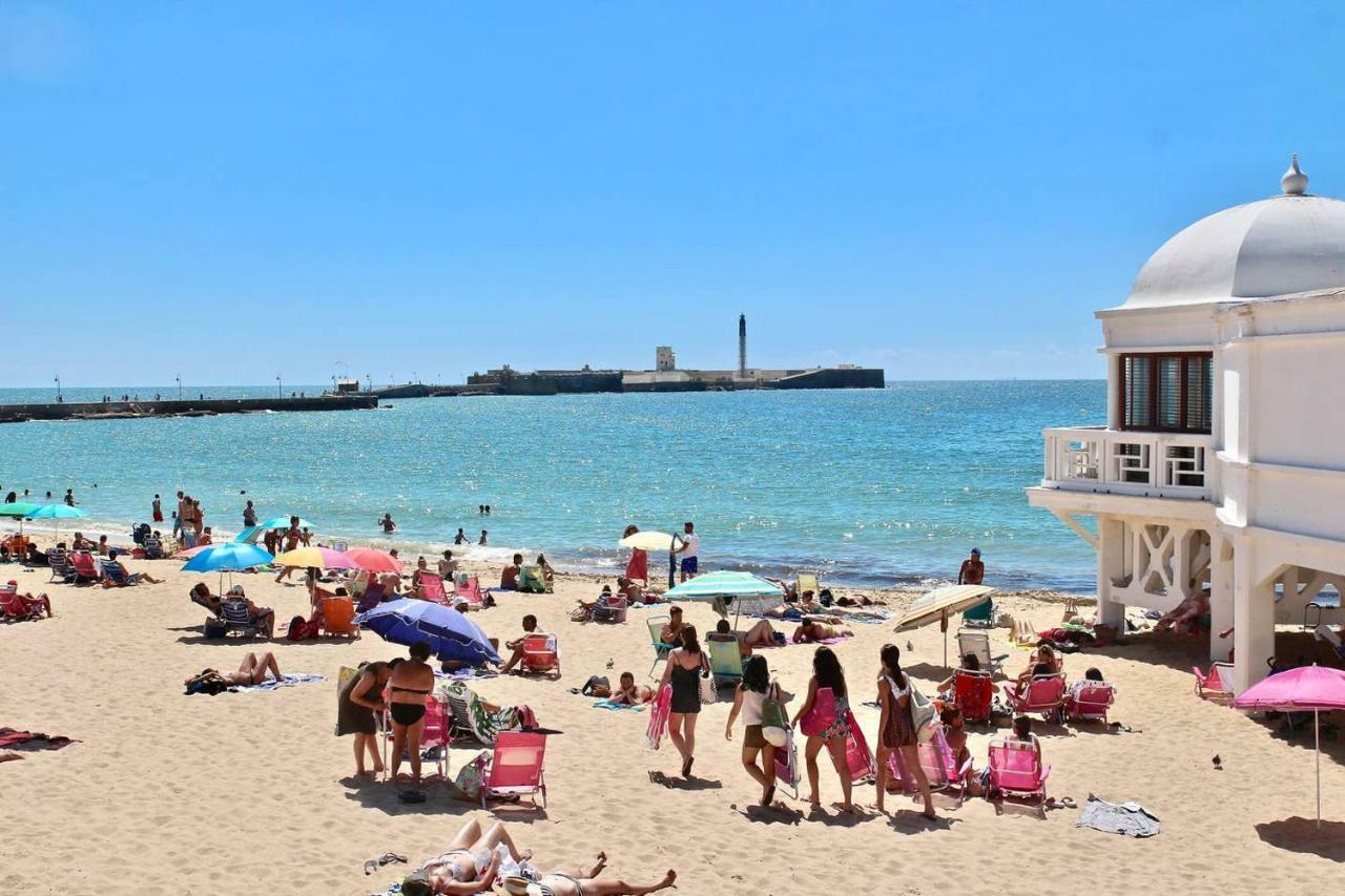 Apartamento Patio Junto A La Playa Cádiz Kültér fotó
